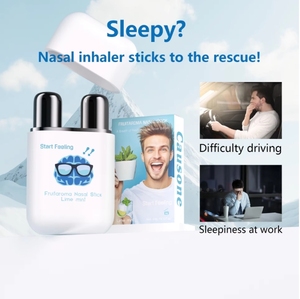 Inhalateur portable : Élimine la somnolence et procure une clarté mentale instantanée – Bâton nasal aux huiles essentielles à base de plantes pour soulager la fatigue - Product Image 4