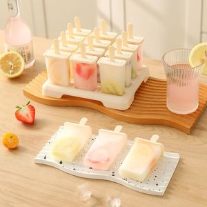 Silicone Ice Cream Mold Set 12 Popsicle Molds Food Grade Dishwasher Safe For Home Use - Product Image 3