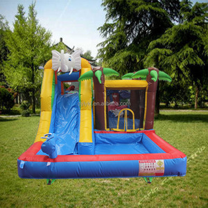 <span class=keywords><strong>Mini</strong></span> Trampoline dongyuan trẻ em trong nhà nhảy nảy nảy lâu đài bơm hơi ngoài trời công viên giải trí thiết bị với Slide - Product Image 3