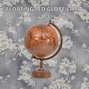 Education Supplies Teaching Resources Geography 8 Inch RGB LED Lights Magnetic Levitation Transparent Floating Metal <b>Globe</b> - Product Image 2