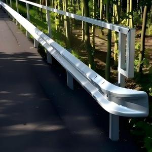 PiPe W Beam Guardrail Q235 Hot-<b>Dip</b> Galvanized Highway Safety Barrier EN 1317/AASHTO M180 Certified H1W2 Protection Customized - Product Image 5