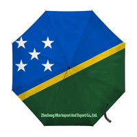 Parapluie pliant avec drapeau de Vanuatu, ouverture et fermeture automatiques, parapluie compact, portable, grand format, pour la protection contre la pluie, résistant au vent