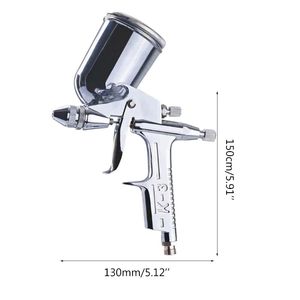Pistolet à peinture <span class=keywords><strong>pneumatique</strong></span> 150 ml, buse de 0,5 mm, pistolet à peinture professionnel, mini aérographe avec trémie, pistolet à peinture pour peinture automobile - Product Image 2