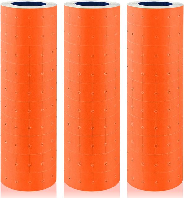 White Customizable Durable Oil Proof Paper Price Label Tag Price Gun Retail Shop Glossy Surface 26X16 21X12X500 Stickers