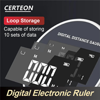 Rechargeable Digital Rolling Ruler Portable High Precision Tool for Length Measuring Electronic Distance Meter
