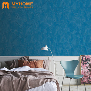 Wallpaper PVC Busa 3D Bata Modern/Wallpaper Suede Marmer Papel Lapisan Dinding - Product Image 6