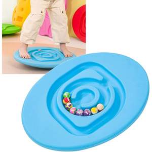 Tabla de Equilibrio Infantil de Goma Azul Cielo MD, Duradera para Jugar en Interiores, Mejora el Ejercicio Físico y las Habilidades de Laberinto, Antideslizante - Product Image 1