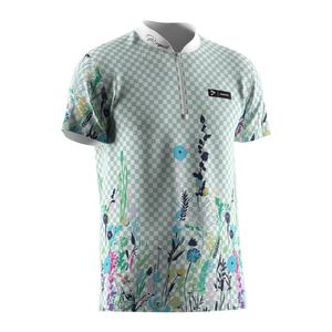 Camiseta Deportiva Sublimada de Moda, Camiseta de Manga Corta para Hombre, Camiseta Polo con Media Cremallera y Cuello Alto - Product Image 3