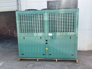 Unidad de condensación de compresor de desplazamiento refrigerado por aire tipo caja tipo U tipo V unidad de refrigeración para cámara de almacenamiento en frío congelador - Product Image 4