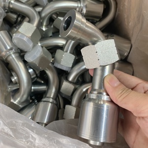 CONEXION CRIMPABLE 90 12G12FFORX90 (<span class=keywords><strong>66I</strong></span>) Acoplamiento hidráulico 90 Codo Accesorios de tubería ORFS Hembra Accesorio de una pieza - Product Image 1