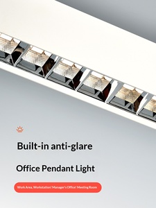 Lámpara LED Lineal Suspendida de 3500K/4000K/5000K/6000K con UGR<16, Construcción de Aluminio, Tamaño Mediano para Uso Comercial y de Oficina - Product Image 2