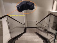 Aleader Main courante en acier inoxydable Rampe d'escalier en verre Tube circulaire Balustrades Accessoire Pilier Système de moulage de précision