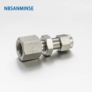 Conexión de compresión NBSANMINSE BFC 1/8 1/4 3/8 1/2 3/4 1 de acero inoxidable 316L con rosca interna para placa - Product Image 1