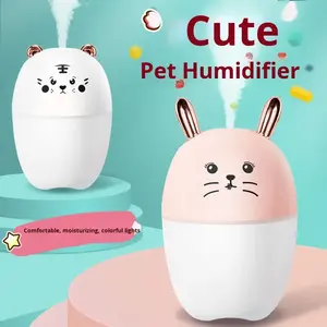 เครื่องพ่นไอน้ำอโรม่าอัลตร้าโซนิคขนาดเล็กป้องกันการเผาไหม้แบบแห้งวัสดุพลาสติก <span class=keywords><strong>RGB</strong></span> ไฟ <span class=keywords><strong>LED</strong></span> สำหรับกลางคืนปลั๊ก USB 1ปี humidistat - Product Image 3