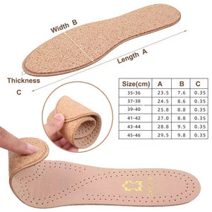 Yüksek Darbe Emici Elastik Spor Tabanlıkları Rahat Hakiki Deri Tabanlıklar Ayakkabı Tabanlıkları - Product Image 5