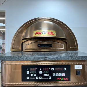 Machine de fabrication de pizza électrique à dôme de comptoir Four à foyer en pierre compact pour café et petit restaurant - Product Image 3