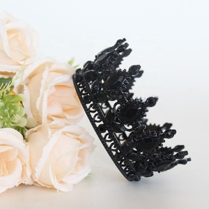 Couronne baroque en strass dorés, nouvelle mode, vente en gros, pour gâteau d'anniversaire, mariage, diadèmes, <span class=keywords><strong>bouquet</strong></span> <span class=keywords><strong>de</strong></span> remise <span class=keywords><strong>de</strong></span> diplôme - Product Image 4