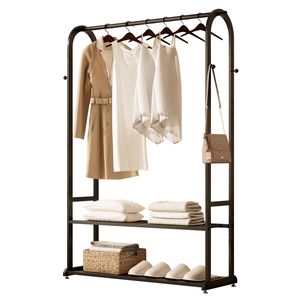 Cross-border metal storage <b>clothes</b> <b>rack</b>, indoor and home use, simple and multifunctional floor-standing <b>clothes</b> <b>rack</b>, clothing - Product Image 5