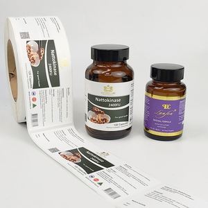 Étiquettes personnalisées pour flacons de gouttes oculaires en vinyle adhésif, résistantes à l'eau et aux UV - Product Image 1
