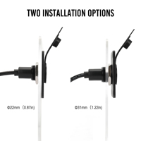 Kit de traversée murale en aluminium étanche pour panneau DC, prise de câble compatible avec Starlink Mini pour camping-car, caravane, bateau