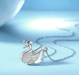 Collier avec pendentif en argent Sterling S925, opale Aurora, bijoux esthétiques élégants, cadeau pour jeunes femmes et adolescentes - Product Image 6