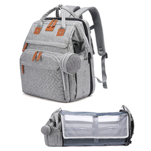 Mochila de Fraldas Multifuncional Portátil para Viagem, Berço, Bolsa de Maternidade Resistente à Água com Trocador para Bebê Menina e Menino - Product Image 1