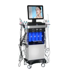 2023 14 en 1 Oxygen Jet Hydro Water Faciales Hydra Peel Cuidado de la piel facial Microdermoabrasión Hidrodermoabrasión Máquina facial