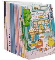 Cahier de fruits 3D A5 avec couverture en caoutchouc souple, fournitures scolaires kawaii personnalisées