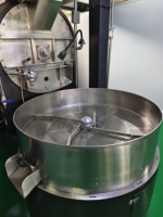 Torréfacteur à café électrique 30kg-100kg, usage commercial et domestique, acier inoxydable 310S, contrôle numérique, or et noir, réglable