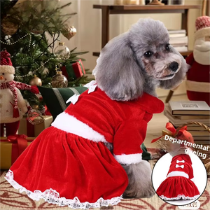 Nueva ropa de poliéster de alta calidad para mascotas al aire libre para perros que caminan transfronterizo Año Nuevo Navidad ambiente festivo mascotas - Product Image 1