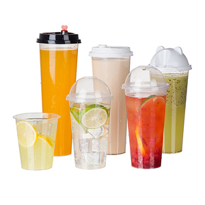 Tazas de plástico PP impresas personalizadas para taza de pintura PPS de té de leche - Product Image 1