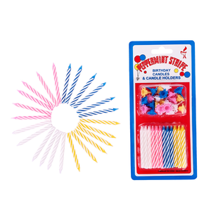 Bougies d'anniversaire <span class=keywords><strong>en</strong></span> cire de <span class=keywords><strong>paraffine</strong></span> <span class=keywords><strong>en</strong></span> spirale colorées <span class=keywords><strong>en</strong></span> <span class=keywords><strong>gros</strong></span> avec supports pour fêtes et décoration intérieure - Product Image 1