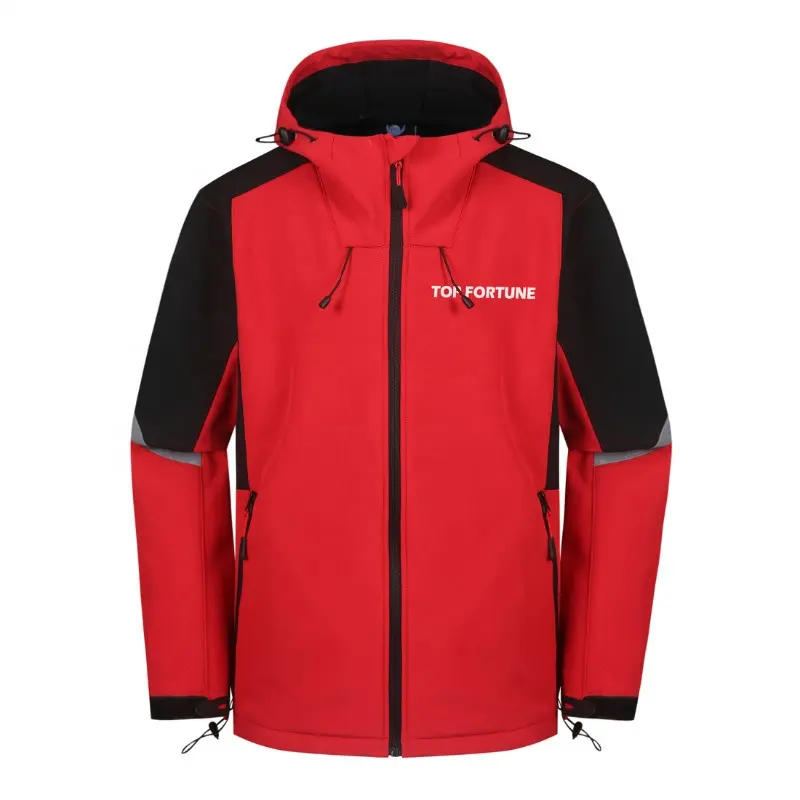 Custom Waterproof rain coat hooded Cycling Running Fishing Hiking work food delivery windbreaker softshell Men's Jackets