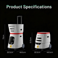 Lanceur de balles de tennis intelligent, contrôle par application, alimentation multi-angles, machine d'entraînement portable pour tous les niveaux