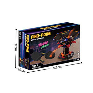 Juego de Mesa de Ping Pong 3 en 1, Dispositivo de Entrenamiento Convertible con Red y Paletas para Jugar de Forma Interactiva, Diversión de Tenis de Mesa - Product Image 6