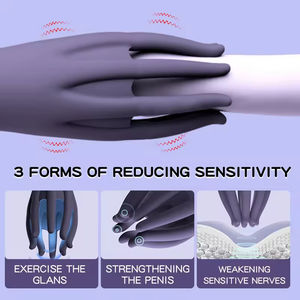 LOVE.Scarletsin D-55 Masseur vibrant automatique en silicone étanche pour hommes, plusieurs modes, jouet sexuel - Product Image 3