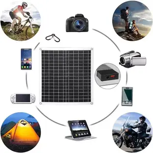 Good price thin film 10w 20w 30w 50w mono cell flexible solar panels 12v solar panel charger battery for solar charger ev car