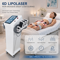 Thérapie amincissante au laser de faible intensité non invasive, thérapie par lumière rouge 635nm 650nm, thérapie des tissus profonds 6D, machine de lipolyse au laser 210mw