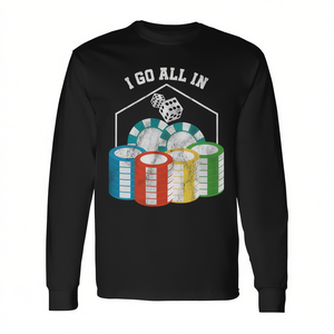 Camiseta de manga larga All In Gambling Poker Chips Casino - Product Image 2