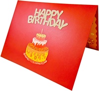 Cartes d'anniversaire pop-up 3D Cartes de gâteau d'anniversaire avec musique légère Pop up LED chauffante Carte d'anniversaire colorée