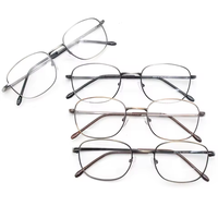Lunettes Vogue Montures de lunettes classiques en métal Montures optiques carrées Lunettes de vue