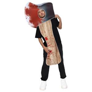 Nouvelle tenue de cosplay amusante pour adulte, hache sanglante, pour Halloween, inspirée des films et séries TV, en polyester, pour fêtes et farces - Product Image 3