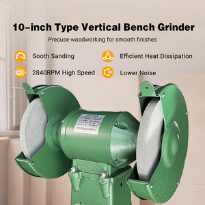 Rectificadora Vertical <span class=keywords><strong>de</strong></span> <span class=keywords><strong>Pedestal</strong></span> <span class=keywords><strong>de</strong></span> Doble Rueda Julante M3025 con Certificación CE, 1500W, 380V - Product Image 3