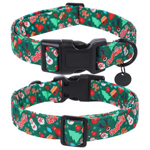 Collar navideño personalizado para perros, accesorios ajustables para gatos, arnés para mascotas <span class=keywords><strong>galgo</strong></span> con logotipo de fábricas a la moda - Product Image 1