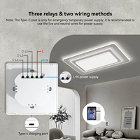 Panel de Interruptores Inteligente Golden Security 2026 de 3.5 Pulgadas para Automatización del Hogar Zigbee/WiFi, Control por Voz Alexa Integrado, 10A