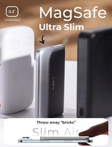 LISEN Batería Externa Magnética Ultrafina de 0.4'' con Carga Inalámbrica de 15W Qi2 para iPhone 17 16 Air Pro Max - Product Image 5