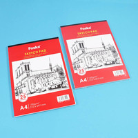 Bloc de papier à dessin pour artiste, 25 feuilles, reliées à la colle, sans acide, 92 lb (150 g/m²), pour le dessin, l'esquisse et les projets d'art généraux