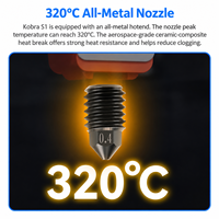 Kit Hotend à Démontage Rapide pour Imprimante 3D, en Laiton, Buse en Acier Trempé, Bloc Chauffant Céramique 320°C, Pré-assemblé, Compatible Anycubic - Vente en Gros