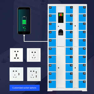 Công Trường Lớp Học Thép Thông Minh Khóa Điện Tử Lắp Ráp Sạc Tủ & Locker Cho Điện Thoại Di Động - Product Image 1