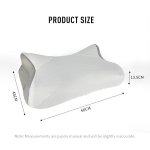 Saien OEM ODM Almohada Ergonomic Bed Pillow Butterfly Orthopedic Memory Foam Pillow Cervical Pillow For Neck Pain Relief